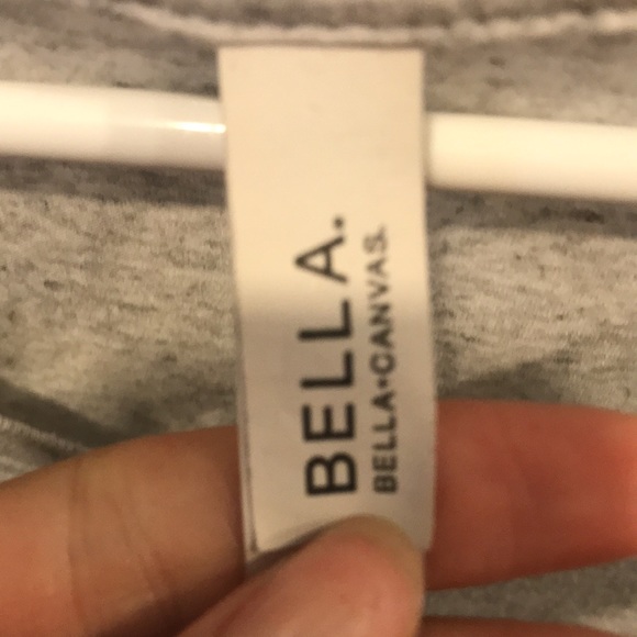 Bella canvas Grey v-neck t-shirt - Picture 2 of 4